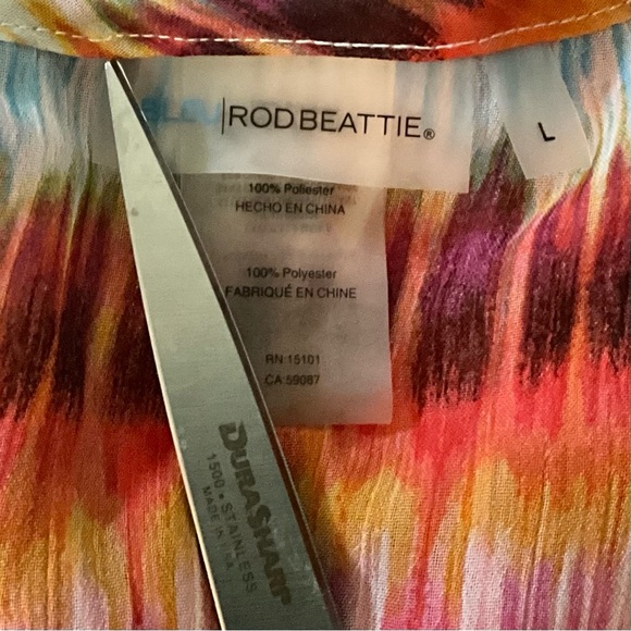 Blue Rod Beattie Tie Dye Swim Cover Up - Picture 6 of 9
